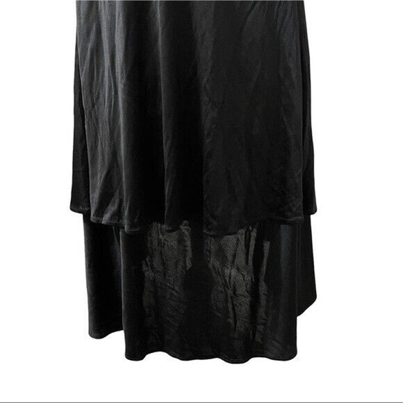 Mara Hoffman Silk Strapless Dress Black Asymmetrical Size XS layered - Picture 8 of 10